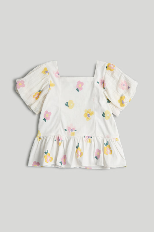 Floral Cotton Blouse