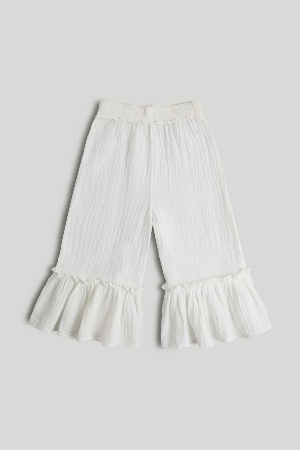 White Double Cloth Trousers