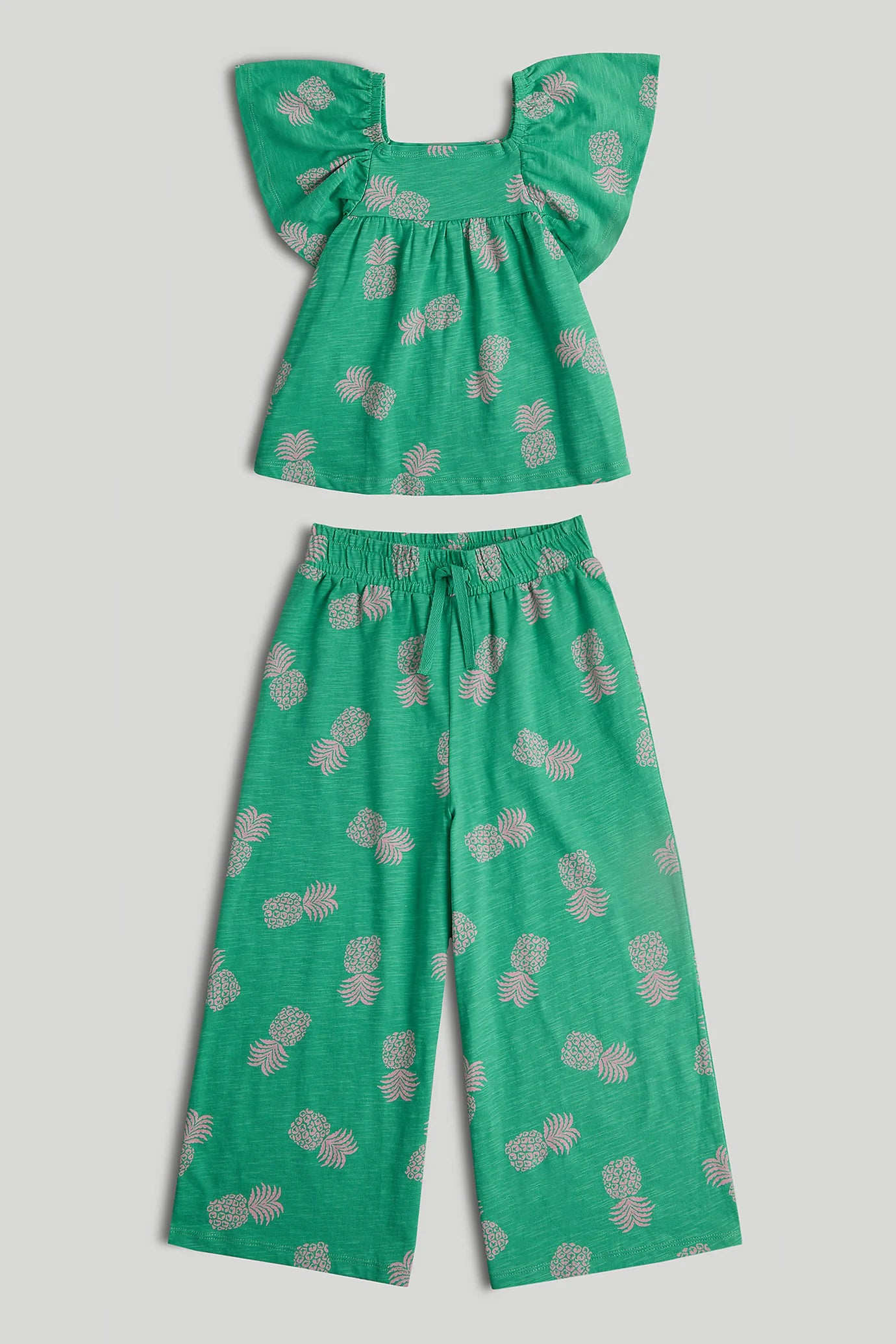 Green Top and Trousers Outfit