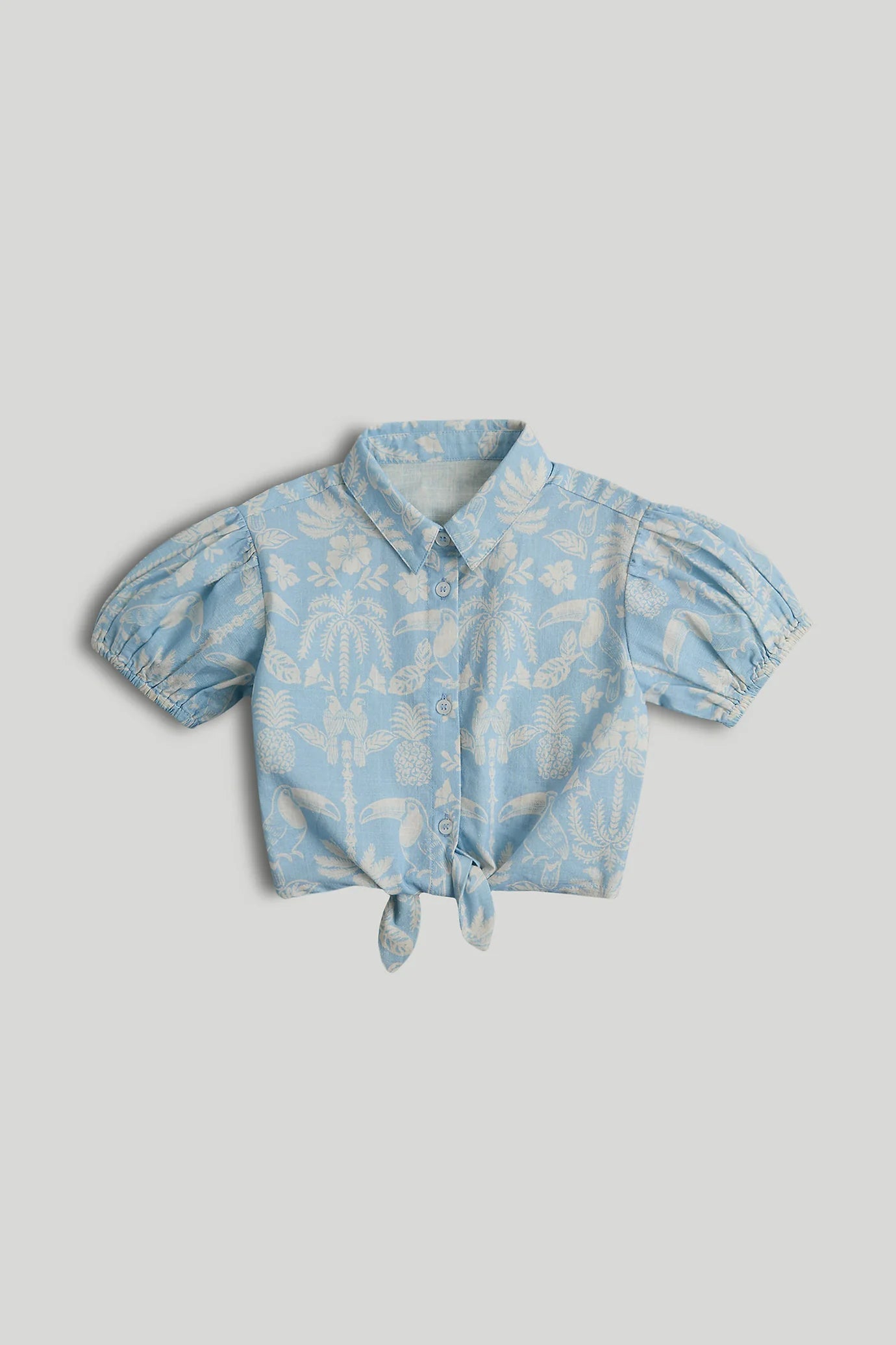 Blue Tropical Blouse