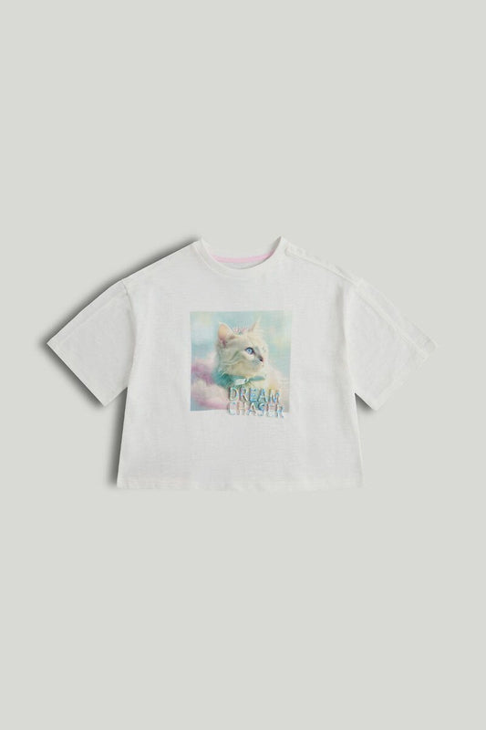 Cream Cat T-Shirt