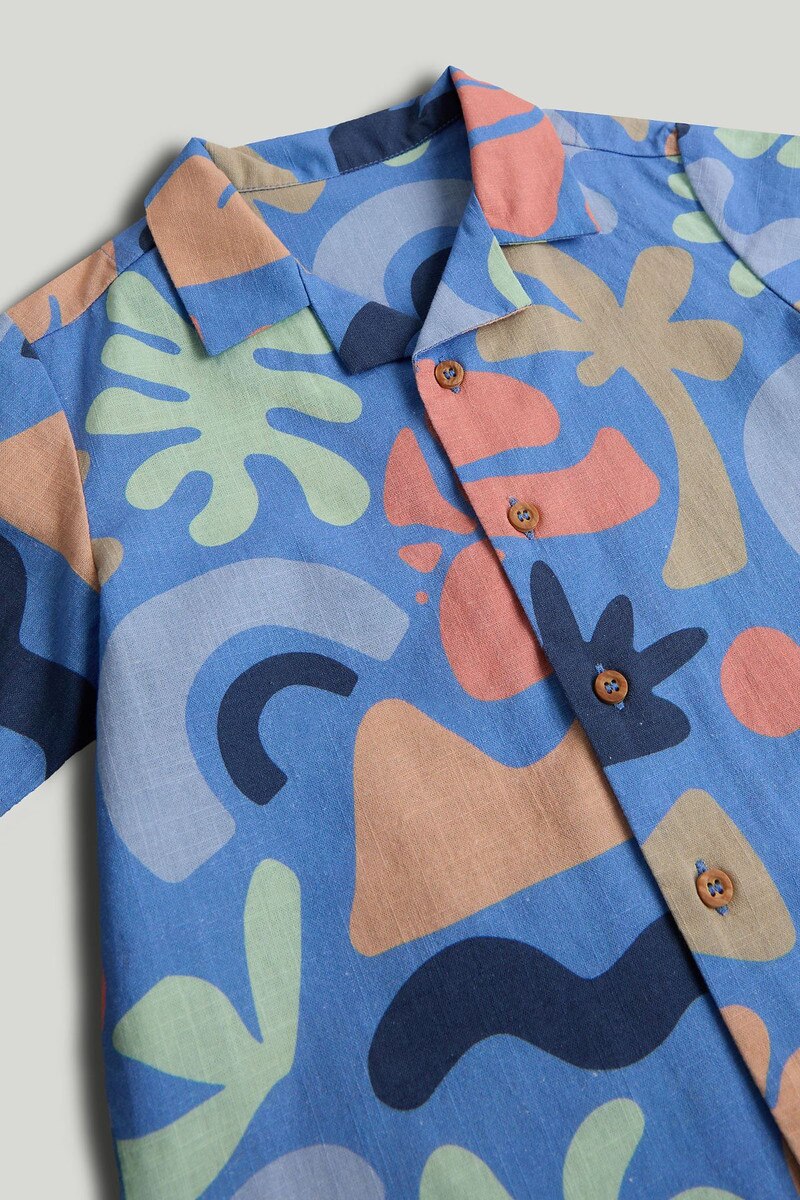Tropical Shirt and Shorts Outfit