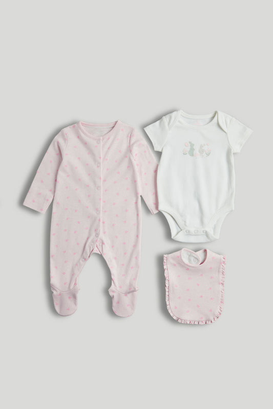 My First Pink 3-Piece Outfit