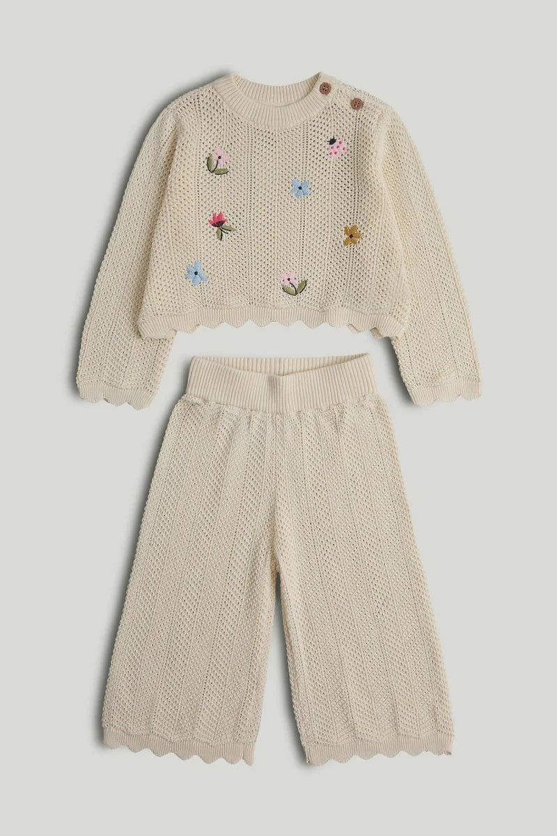 Knitted Trousers and Top Outfit