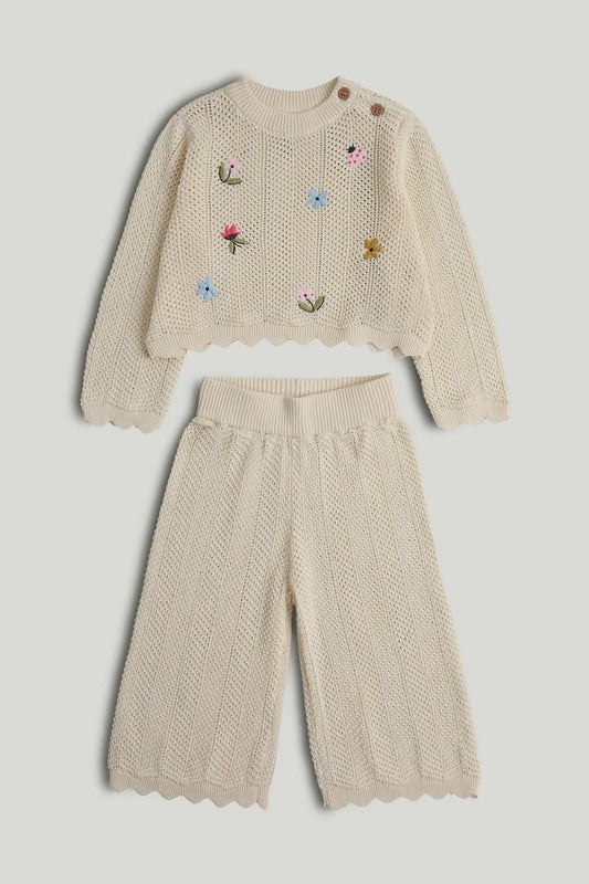 Knitted Trousers and Top Outfit