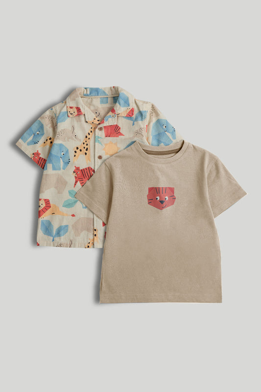 Origami Safari Shirt and T-Shirt Set