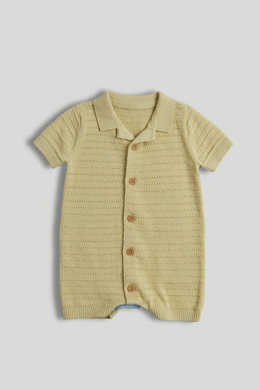 Green Knitted Romper