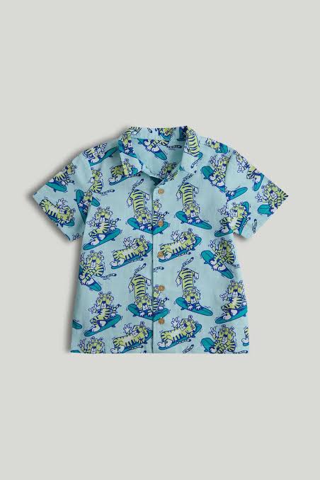 Turquoise Tiger Shirt