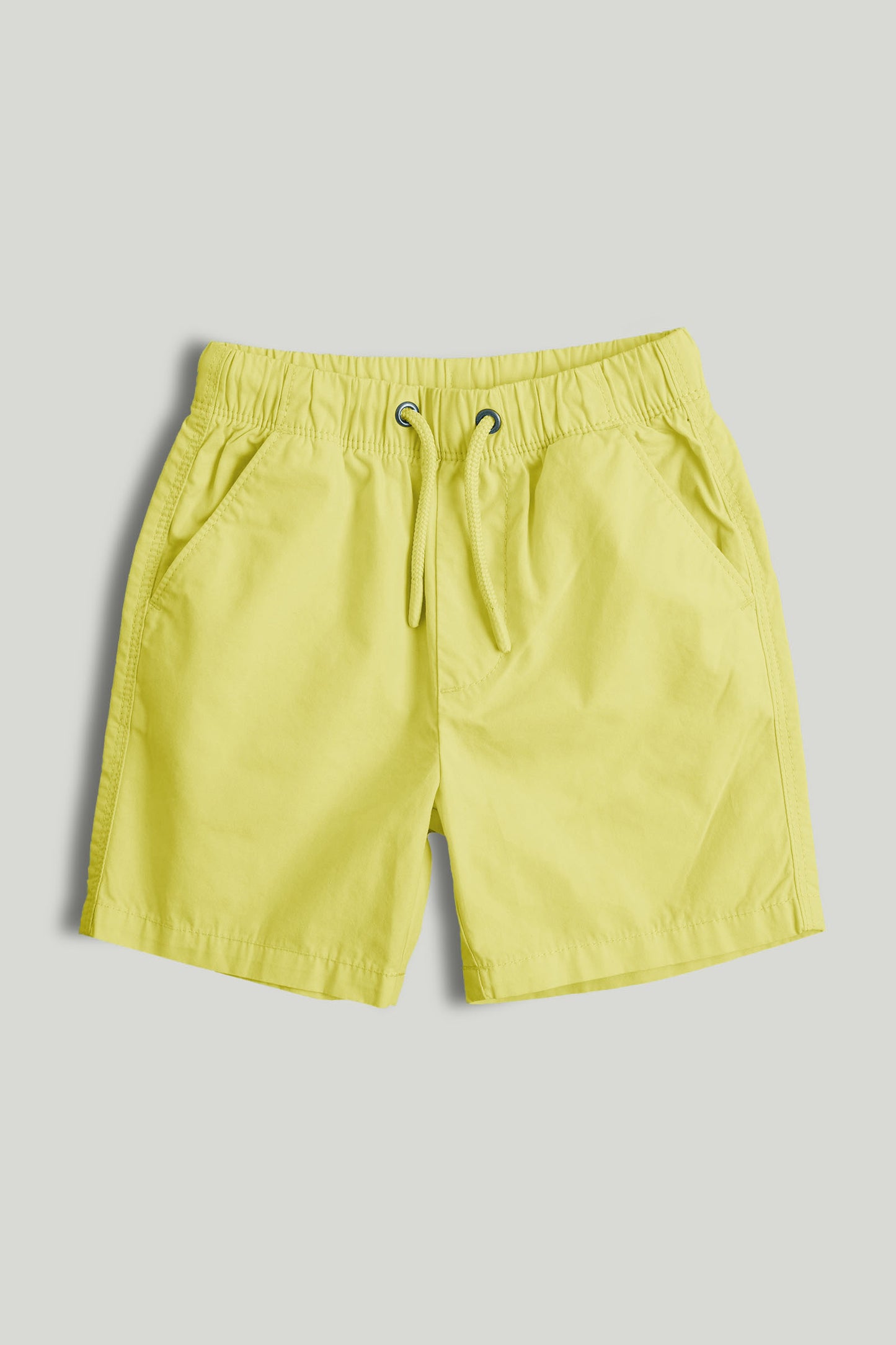 Yellow Poplin Shorts