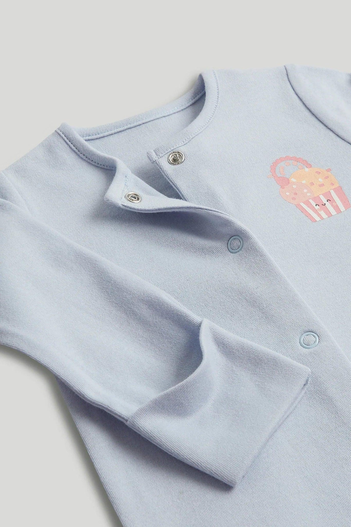 3 Pack Ice Cream Footless Sleepsuits