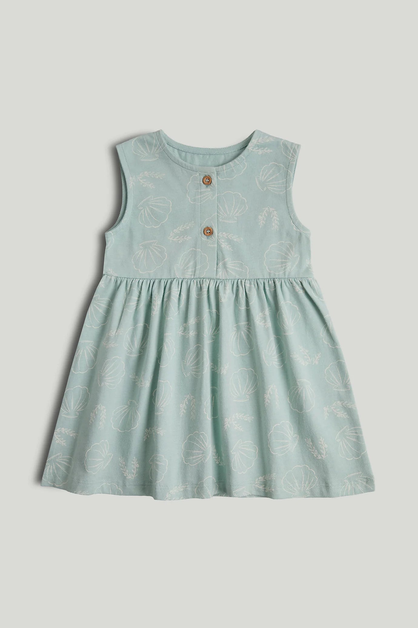 Blue Seashell Jersey Dress