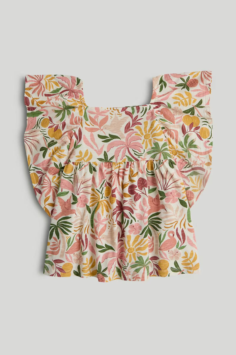 Tropical Flower Blouse