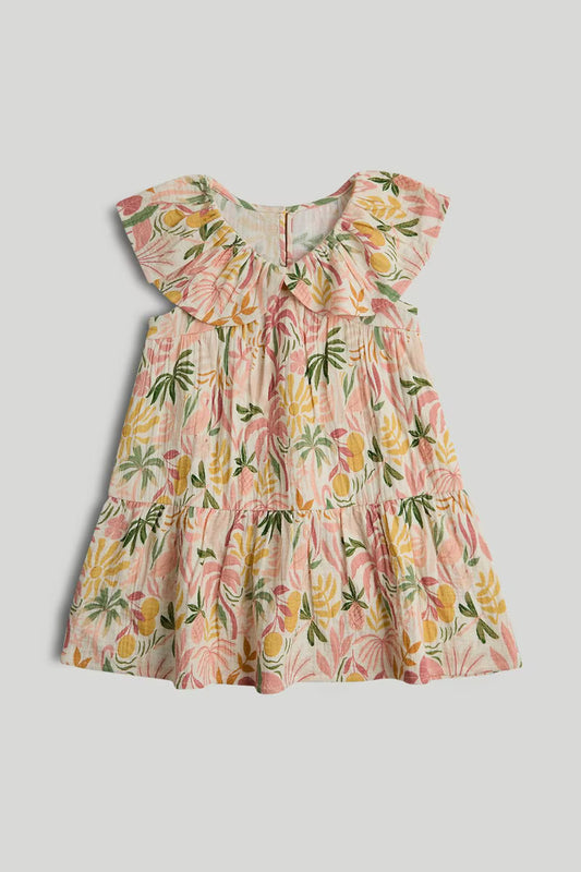 Tropical Double-Gauze Dress