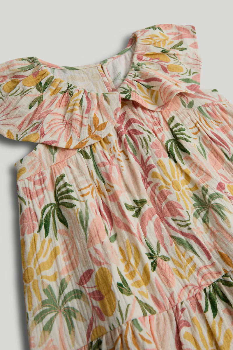 Tropical Double-Gauze Dress