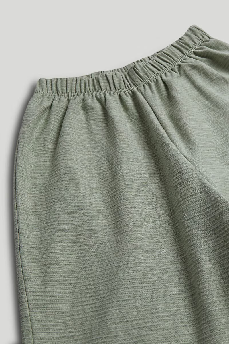 Green Top and Trousers Outfit