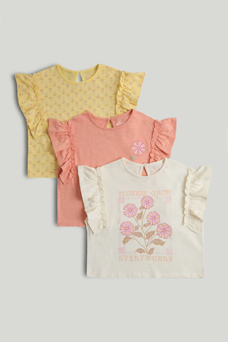 3 Pack Flower T-Shirts