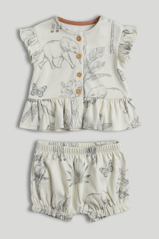 Safari Top And Shorts Outfit