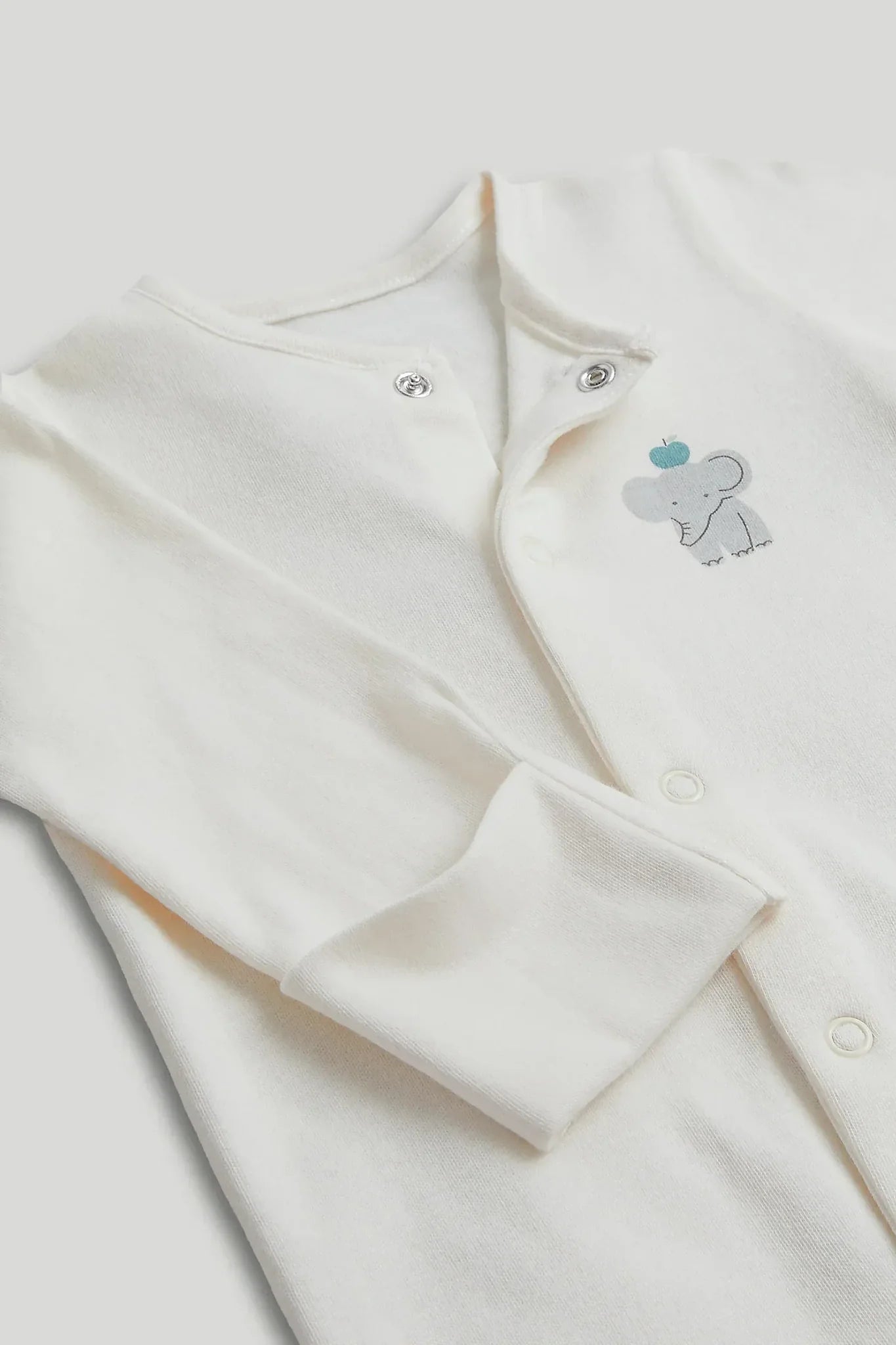 3 Pack Elephant Sleepsuits
