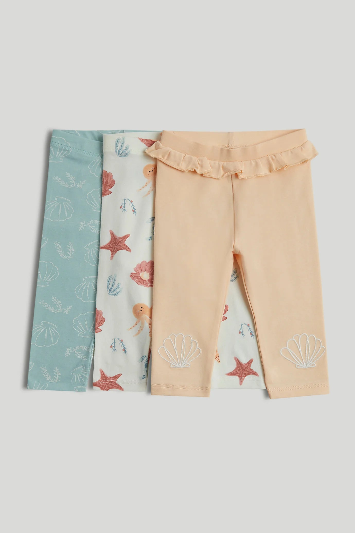 3 Pack Seashell Leggings