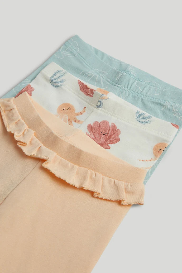 3 Pack Seashell Leggings