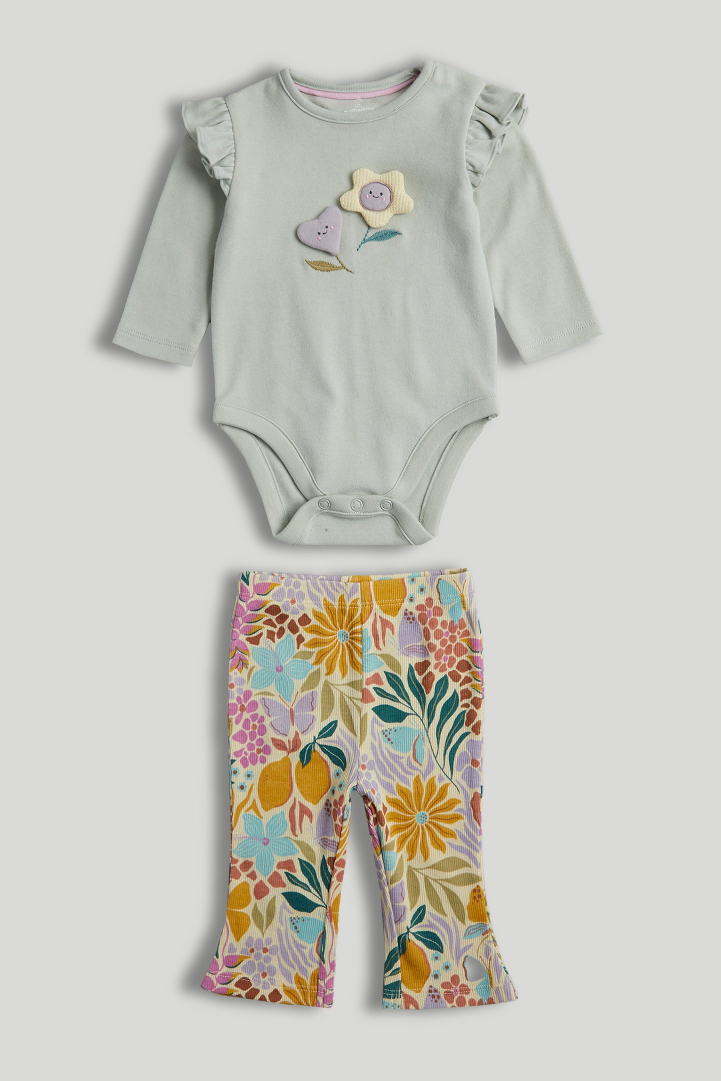 Bodysuit And Floral Leggings Outfit