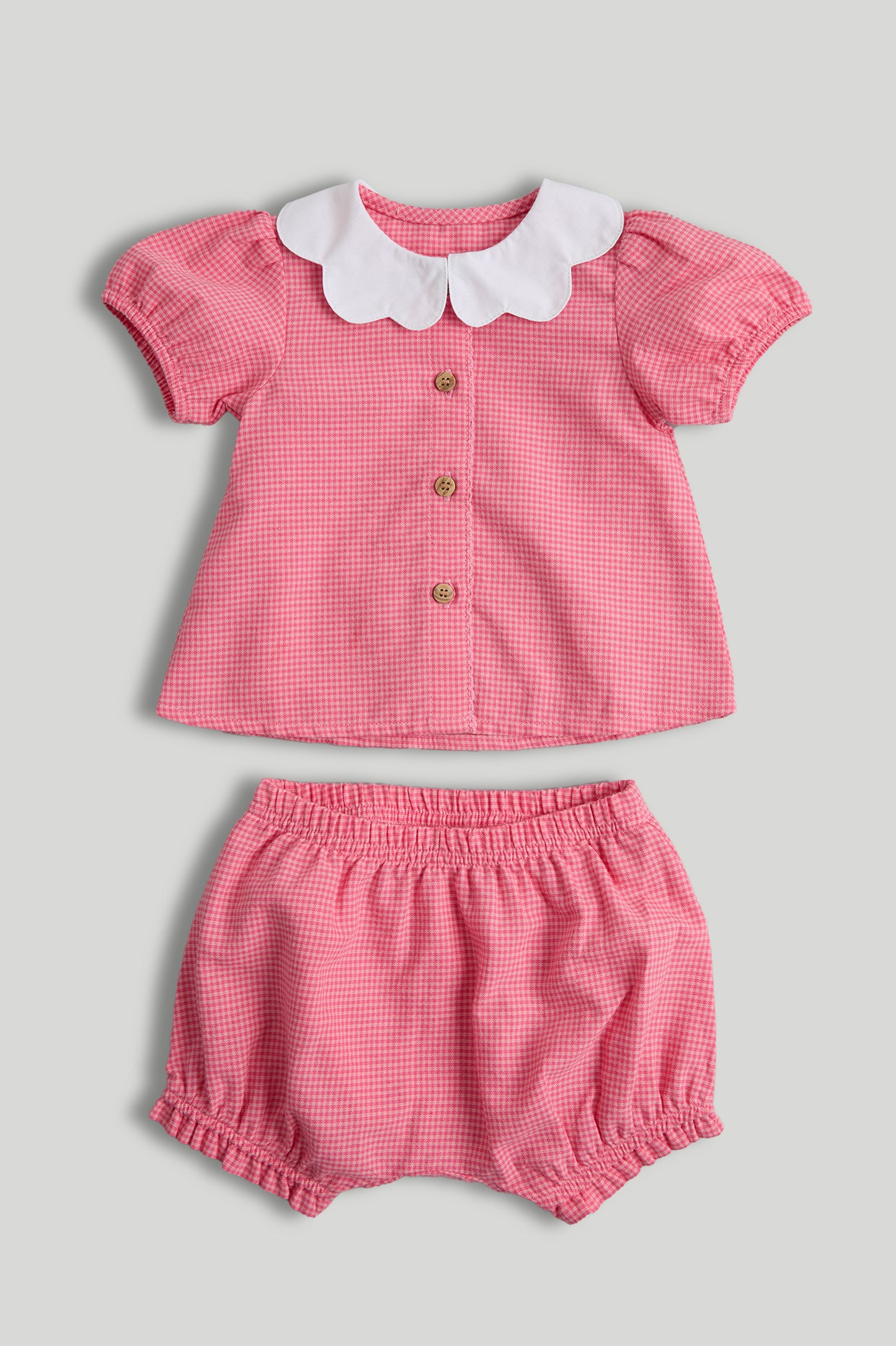 Pink Blouse And Trousers Outfit