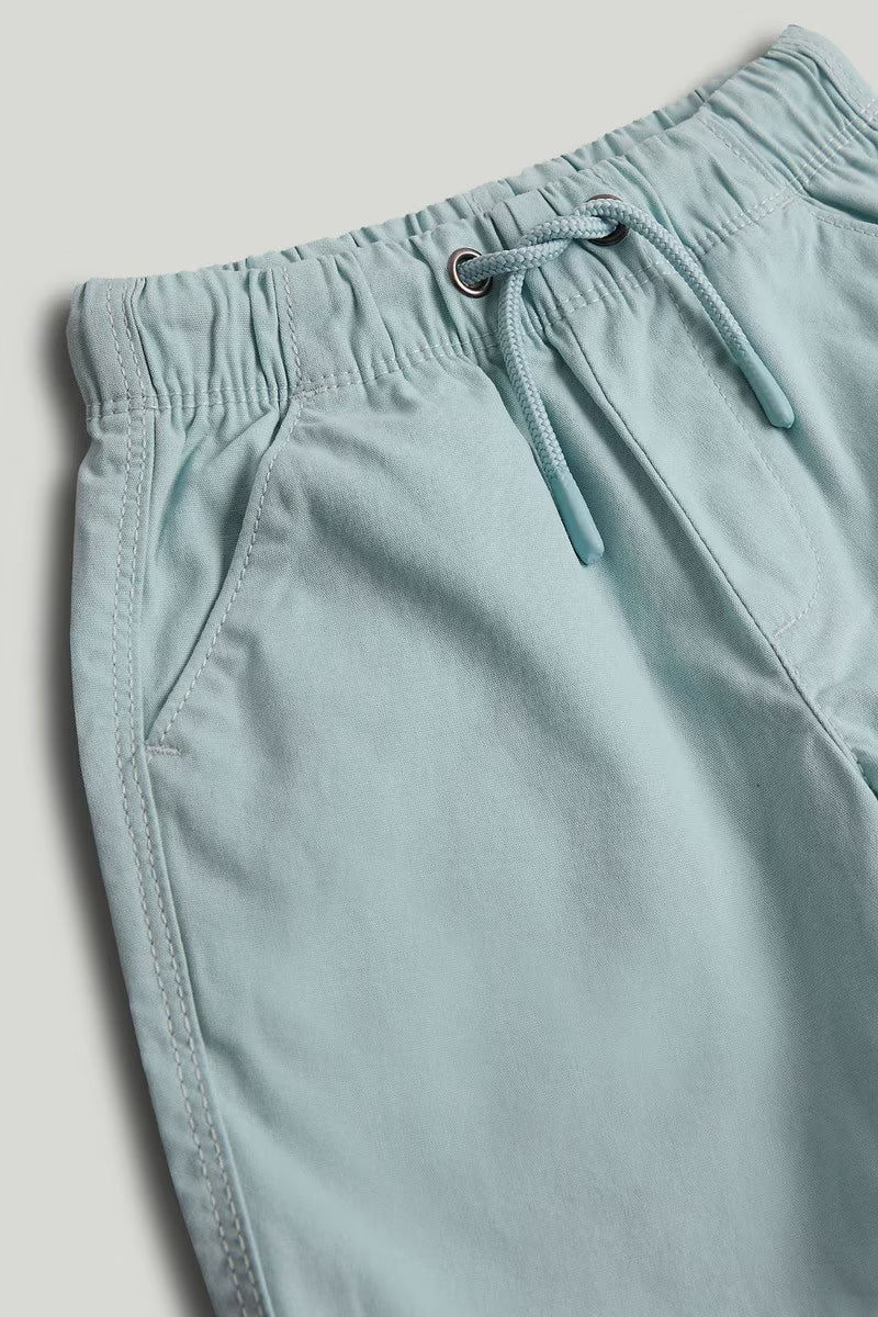 Blue Canvas Shorts