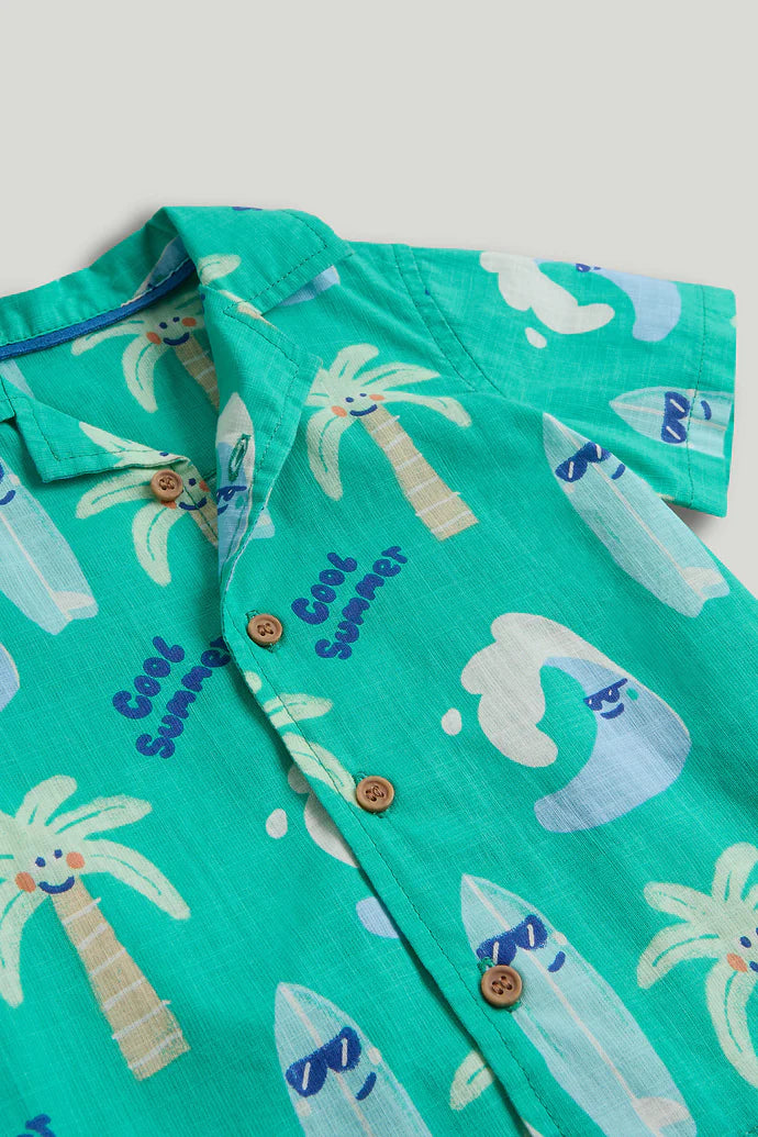 Beach Shirt and Shorts Outfit