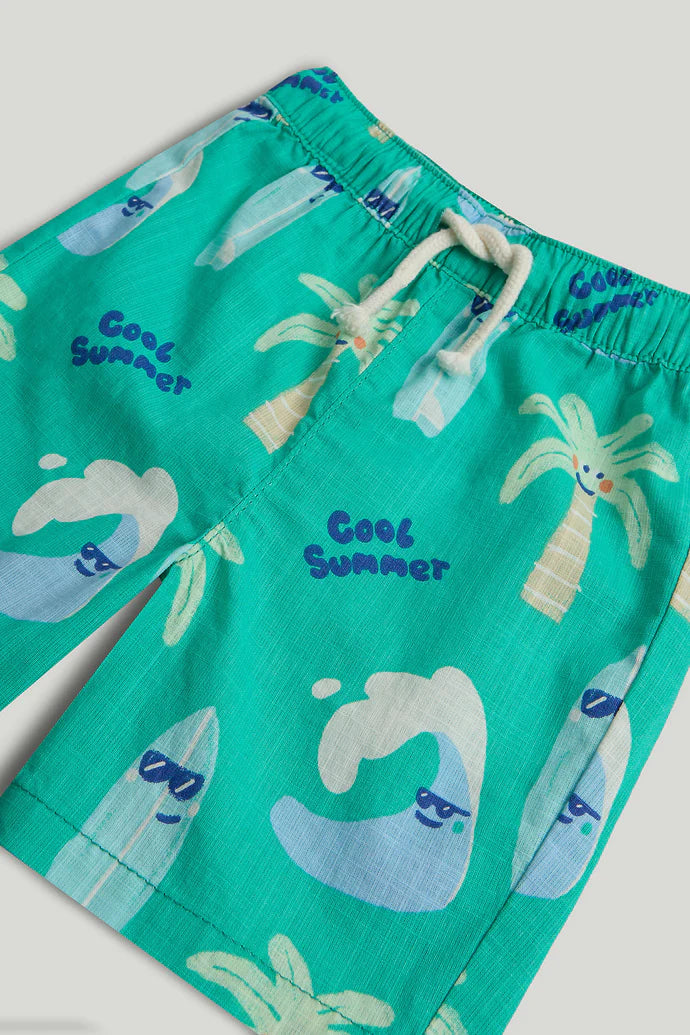 Beach Shirt and Shorts Outfit