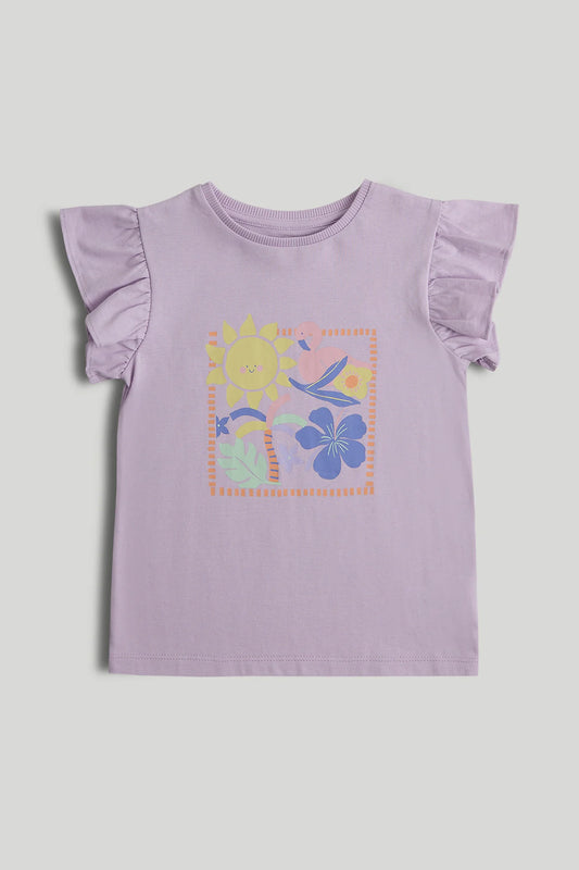 Lilac Tropical T-Shirt