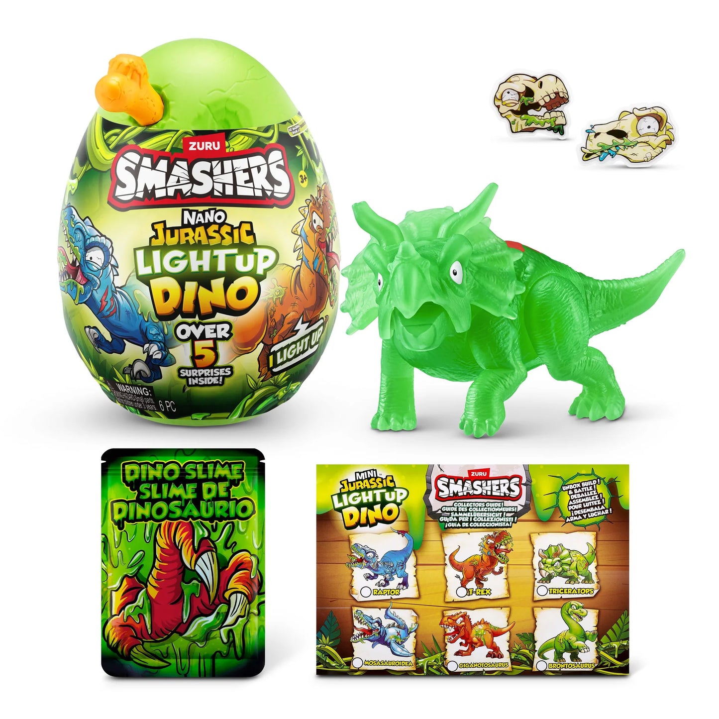 Zuru Smashers Jurassic Nano Light-Up Dino Egg