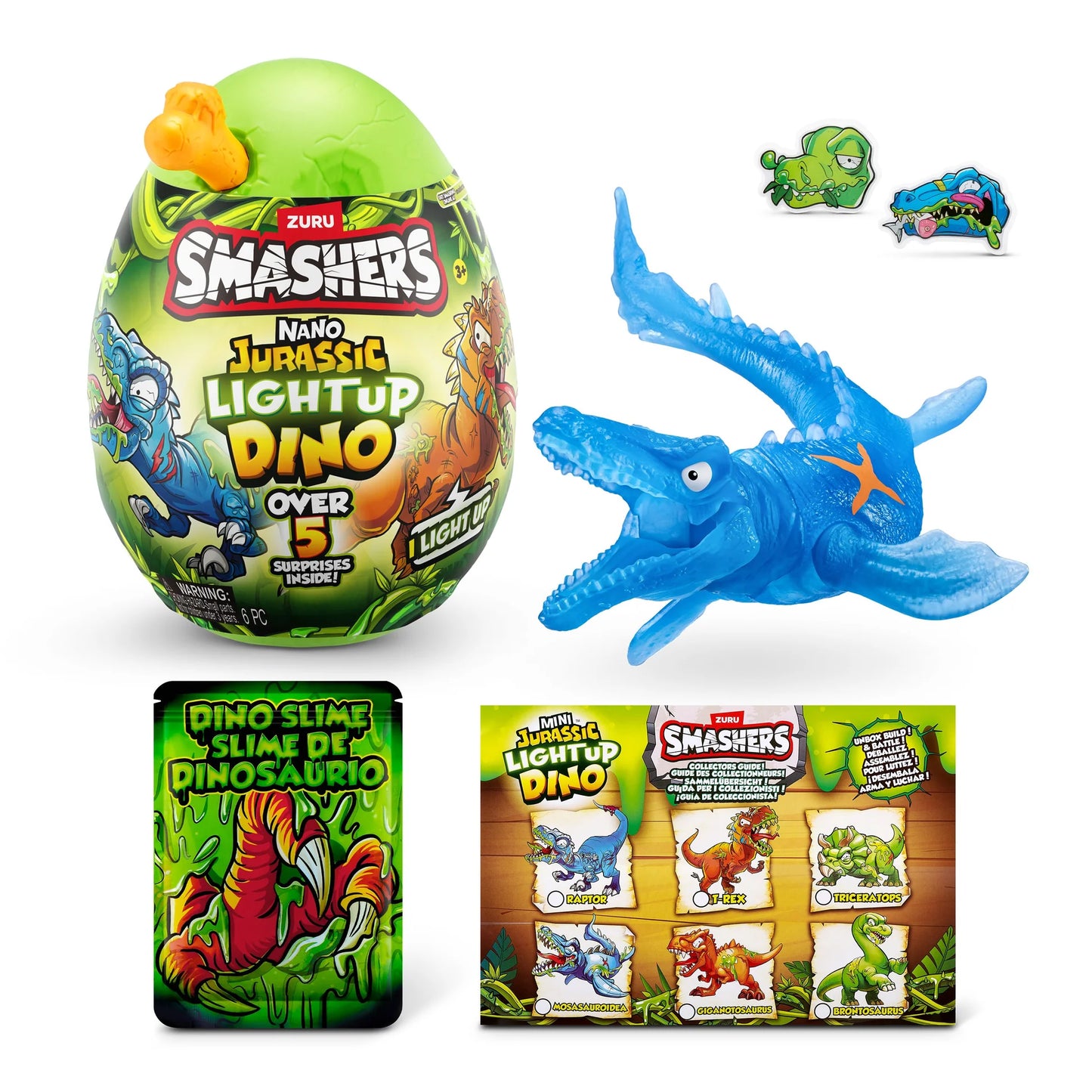 Zuru Smashers Jurassic Nano Light-Up Dino Egg