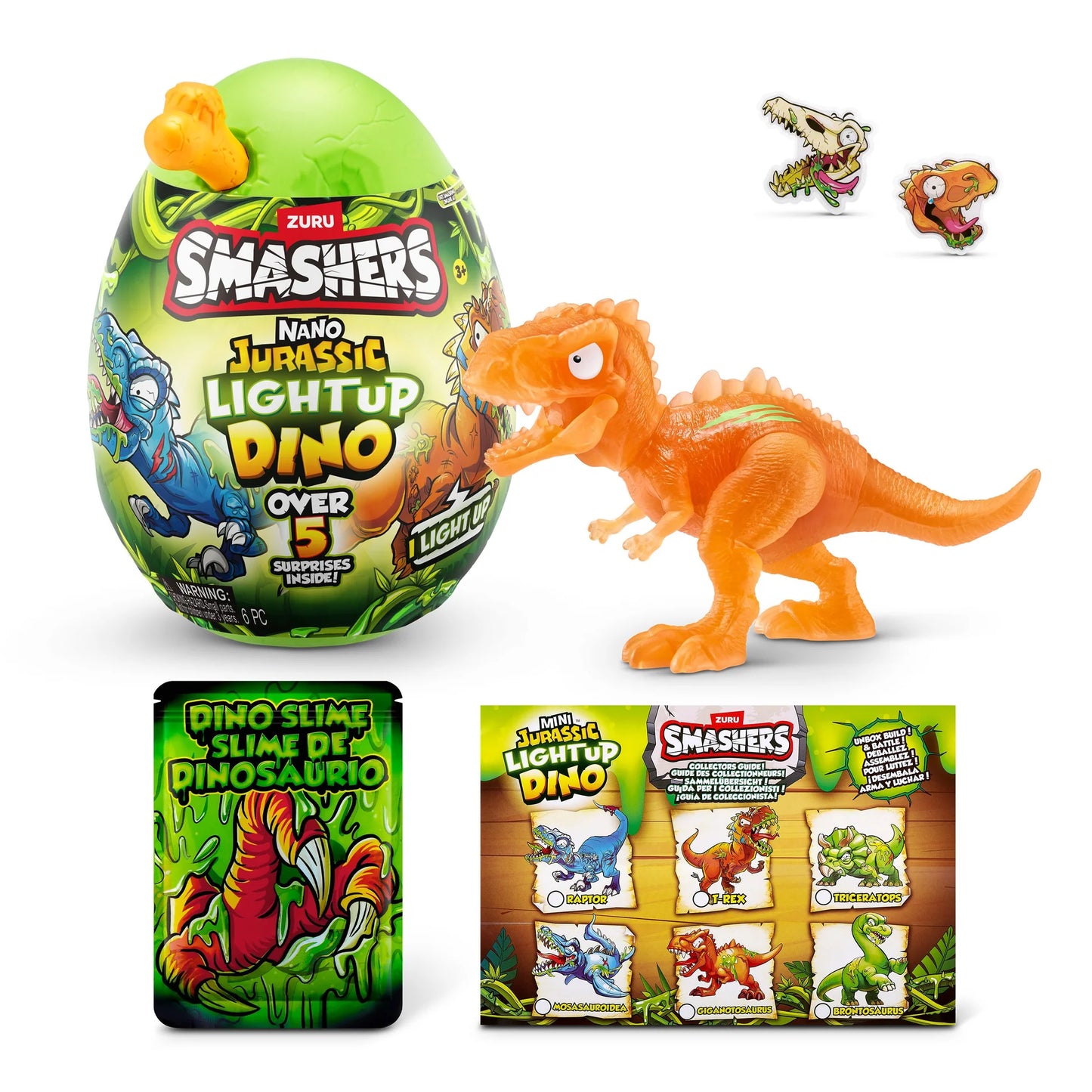 Zuru Smashers Jurassic Nano Light-Up Dino Egg