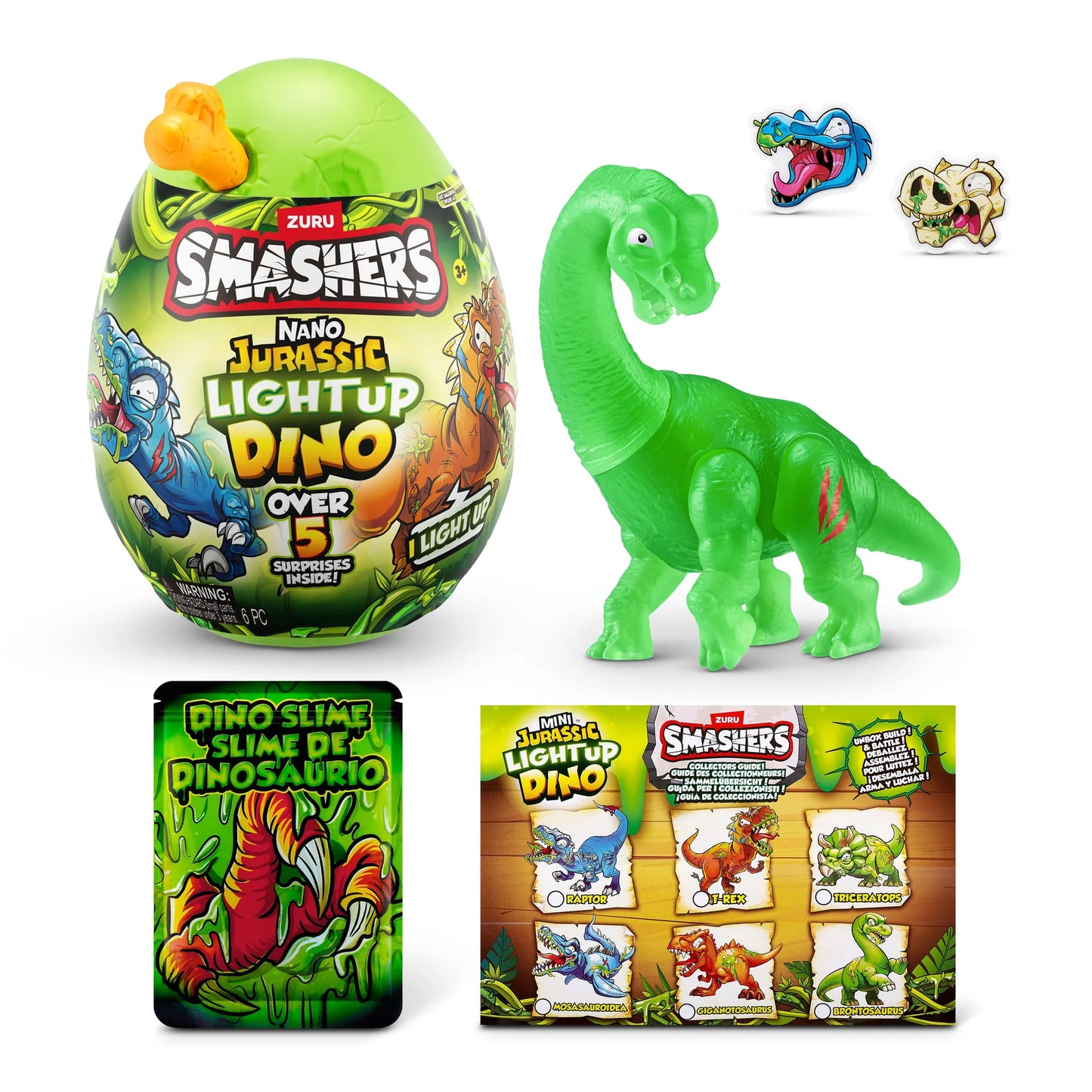 Zuru Smashers Jurassic Nano Light-Up Dino Egg