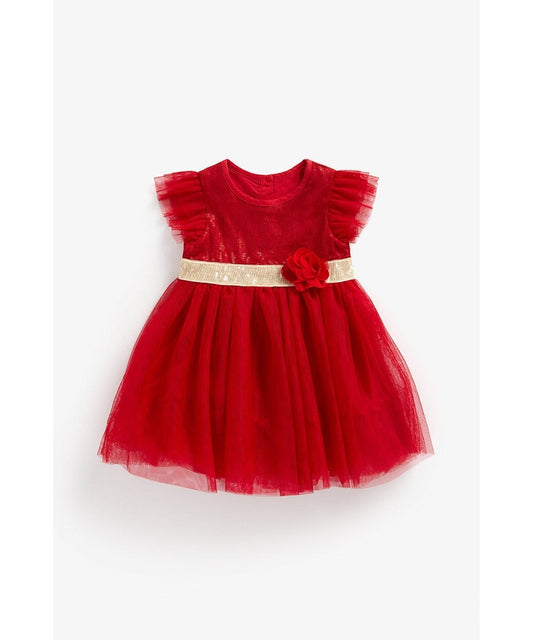 Red Sparkly Sequin Dress