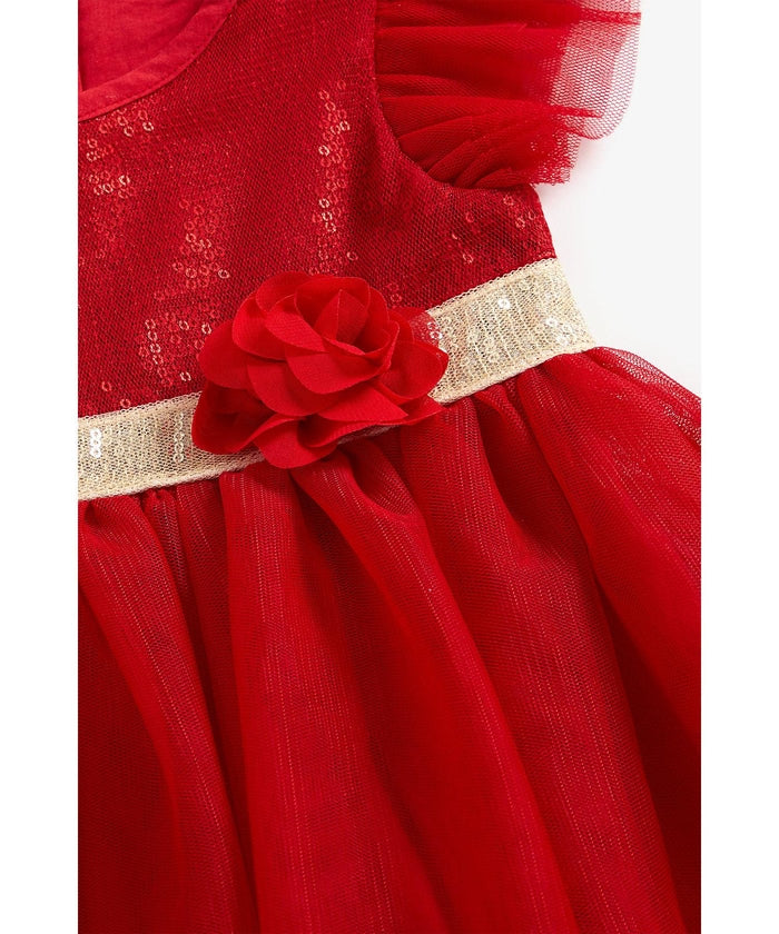 Red Sparkly Sequin Dress