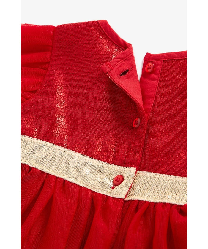 Red Sparkly Sequin Dress
