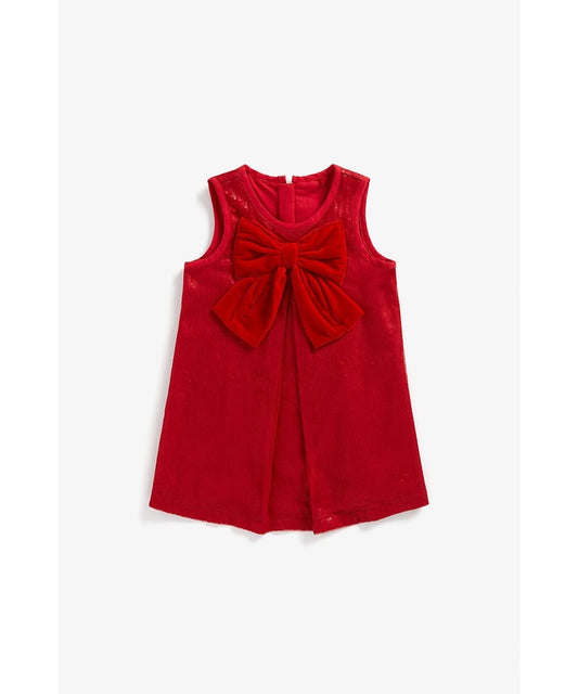 Girls Sleevless Red Dress
