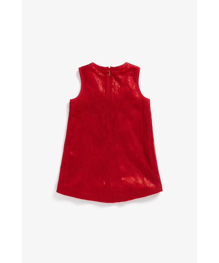 Girls Sleevless Red Dress