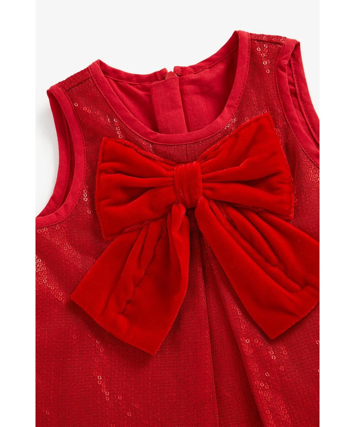 Girls Sleevless Red Dress