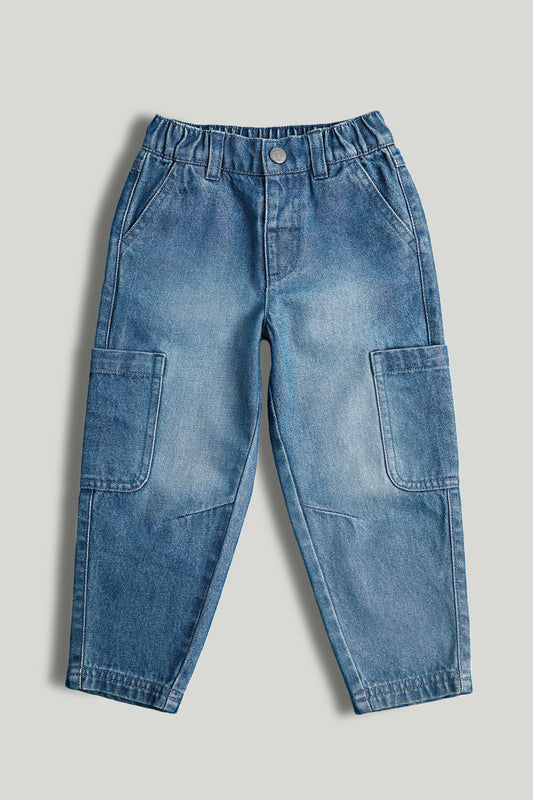 Denim Barrel Leg Jeans