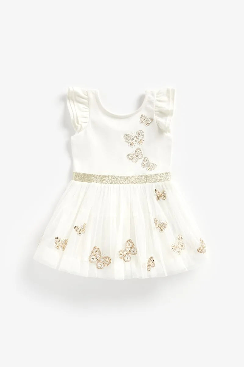 Gold Butterfly Twofer Dress
