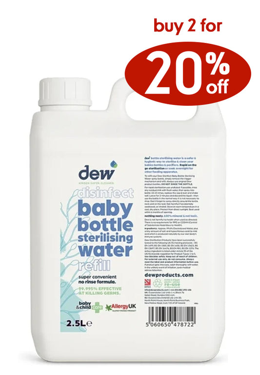 Safer Baby Bottle Sterilising Water Refill 2.5L