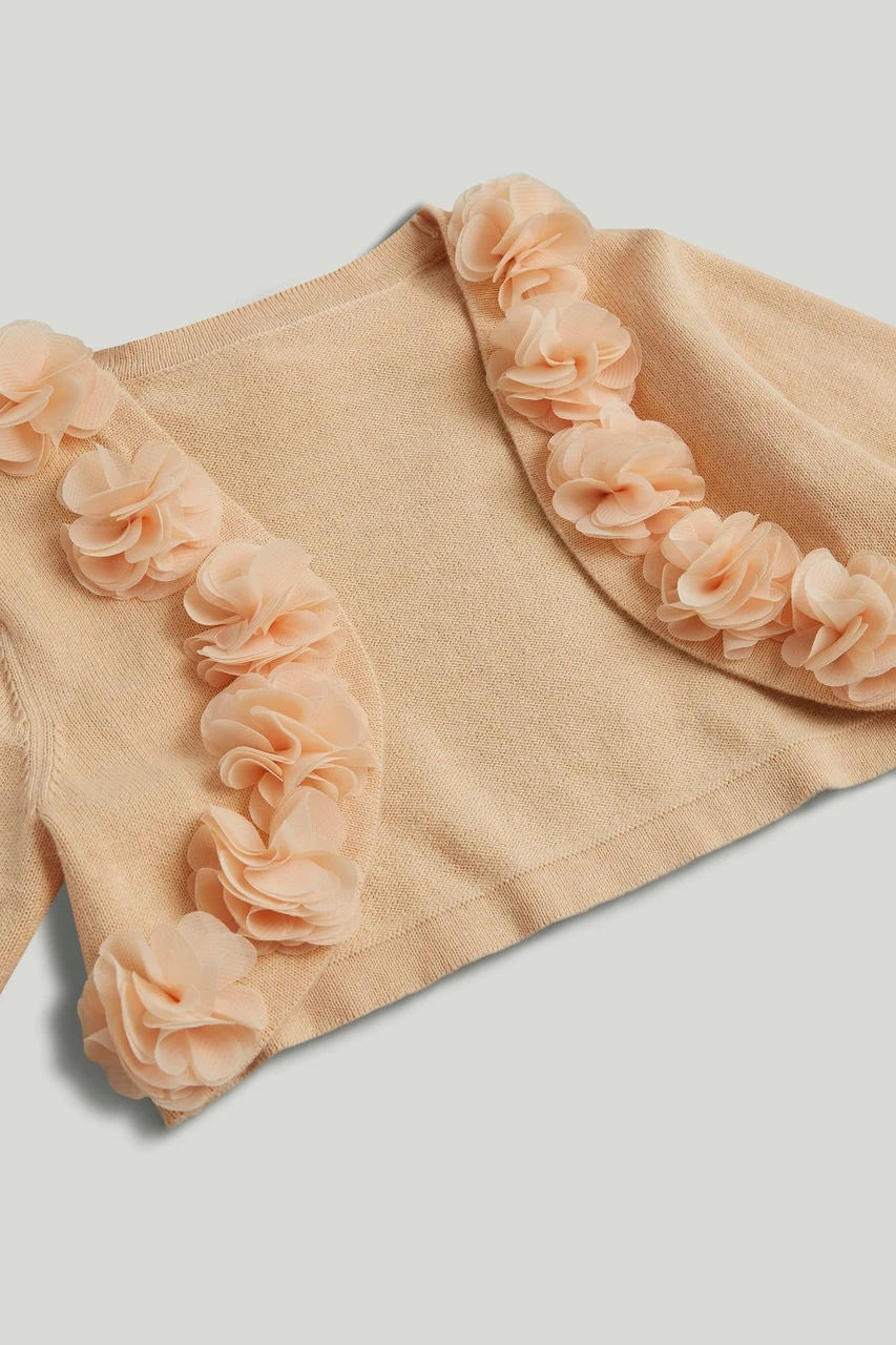 Pointelle Bolero Cardigan