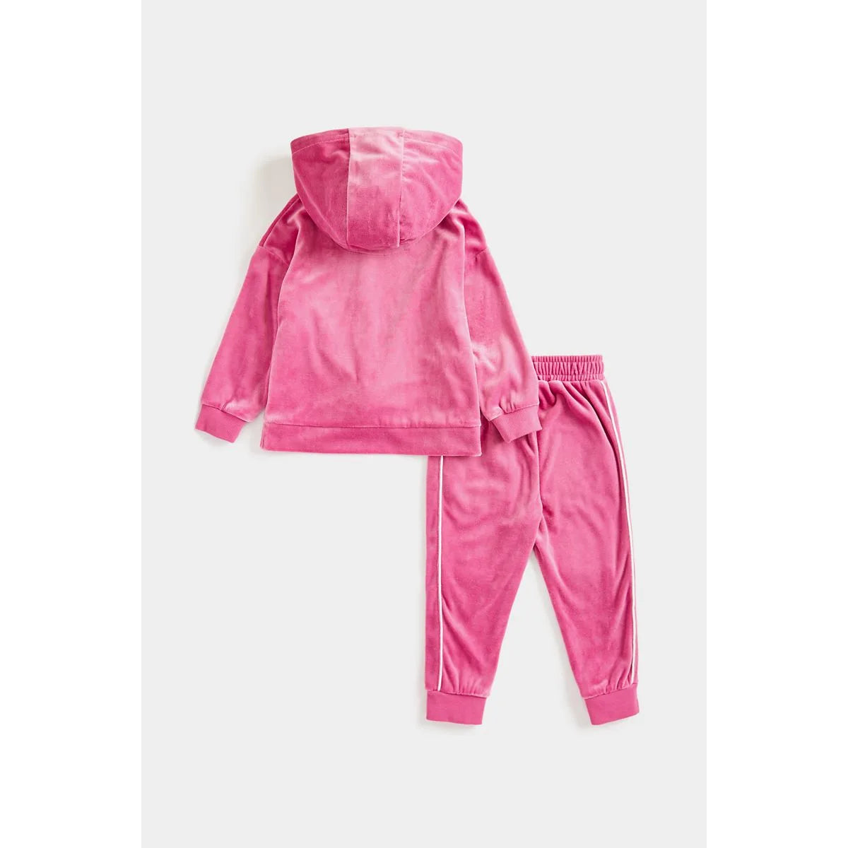 Pink Hooded Tracksuit Set