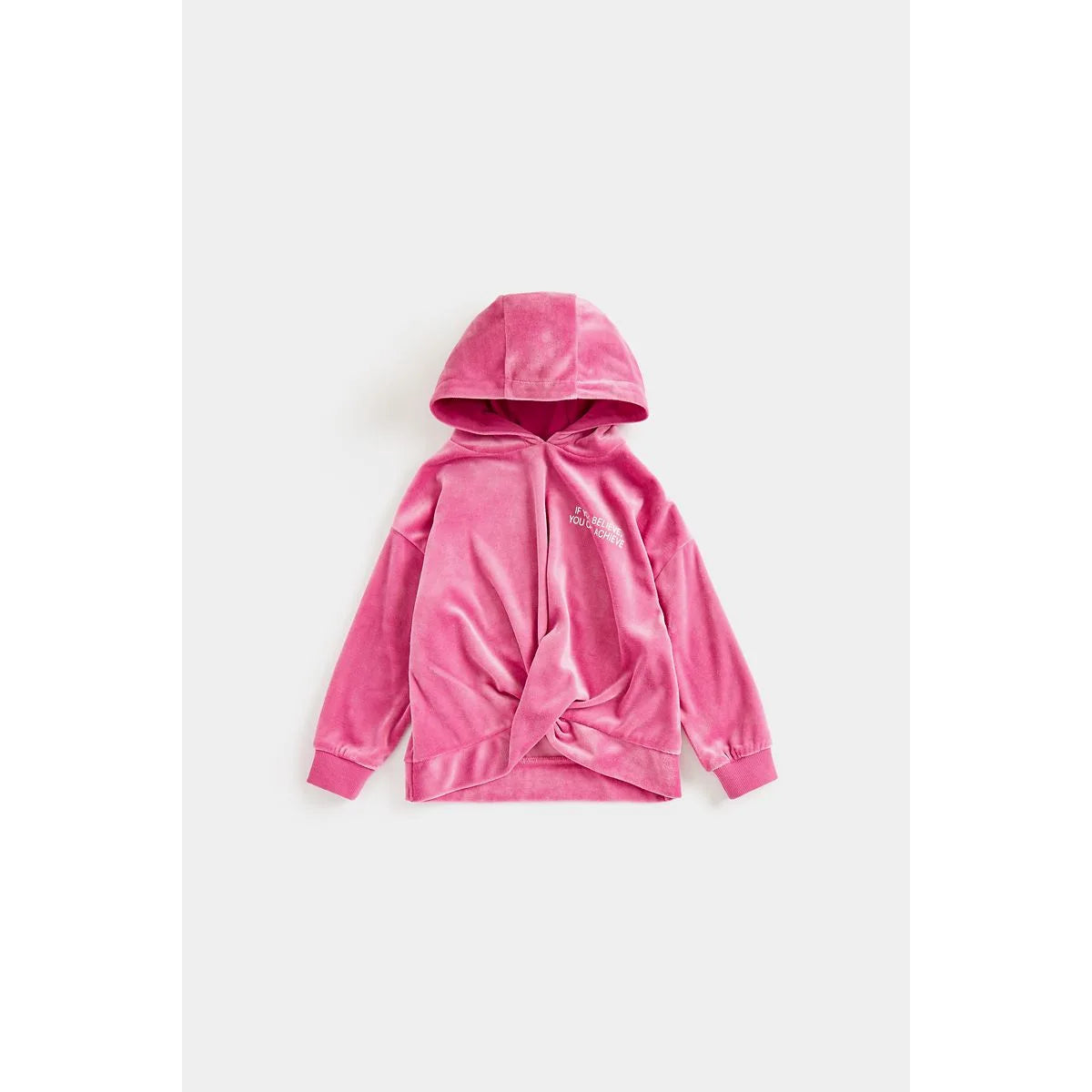 Pink Hooded Tracksuit Set