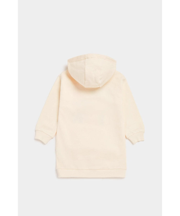 "Love Laugh Learn" Sweatshirt Dress w/Hood