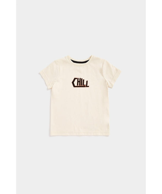 Button-Up Shacket with T-Shirt