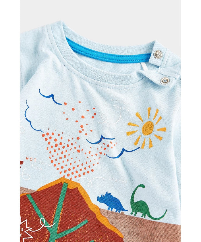 Kids Volcano Scene Long-Sleeve T-Shirt