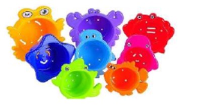 Stacking Bath Cups 4Pk